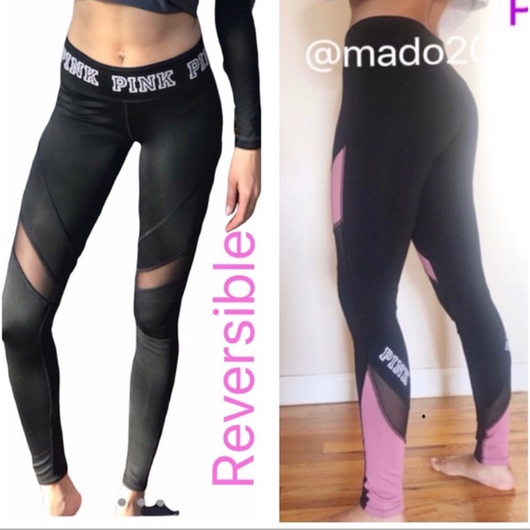 PINK Victoria's Secret Pants - NWOT PINK VICTORIA SECRET REVERSIBLE LEGGINGS